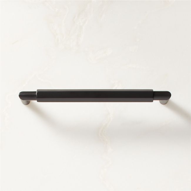 Lavau Black Metal Cabinet Handle 6" - Image 0