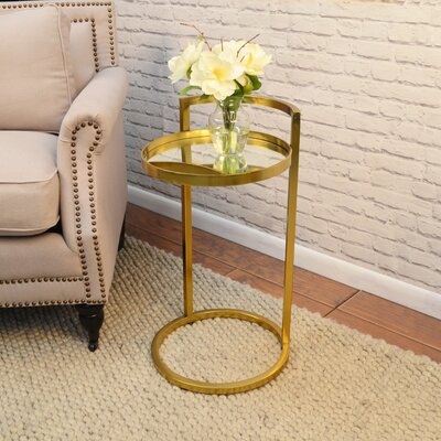 Malott Glass Top Frame End Table - Image 0