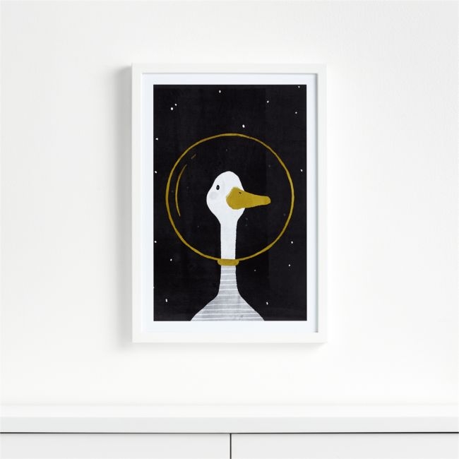 Space Goose Framed Wall Art Print - Image 0
