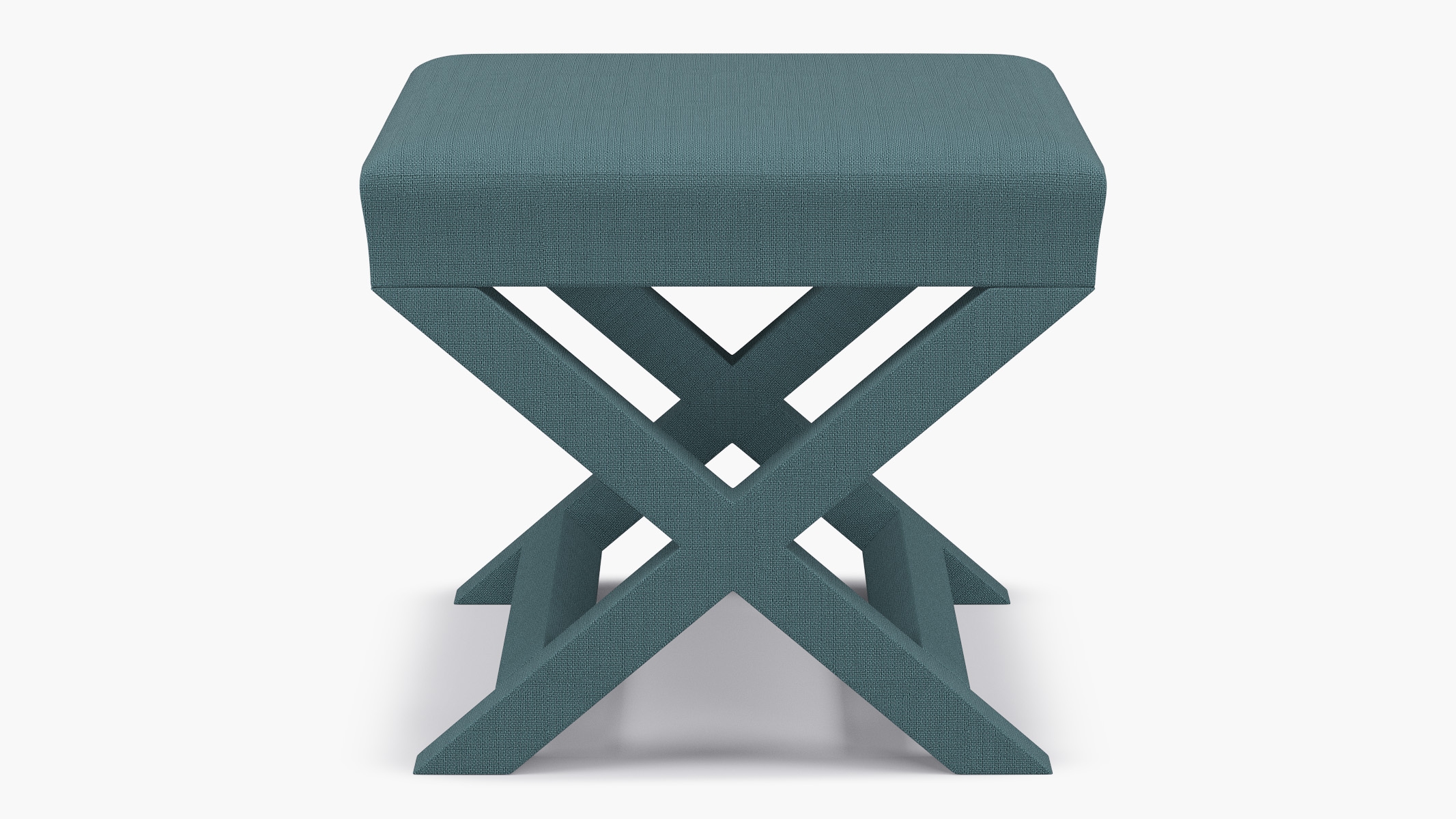 X Bench, Seaglass Everyday Linen - Image 0