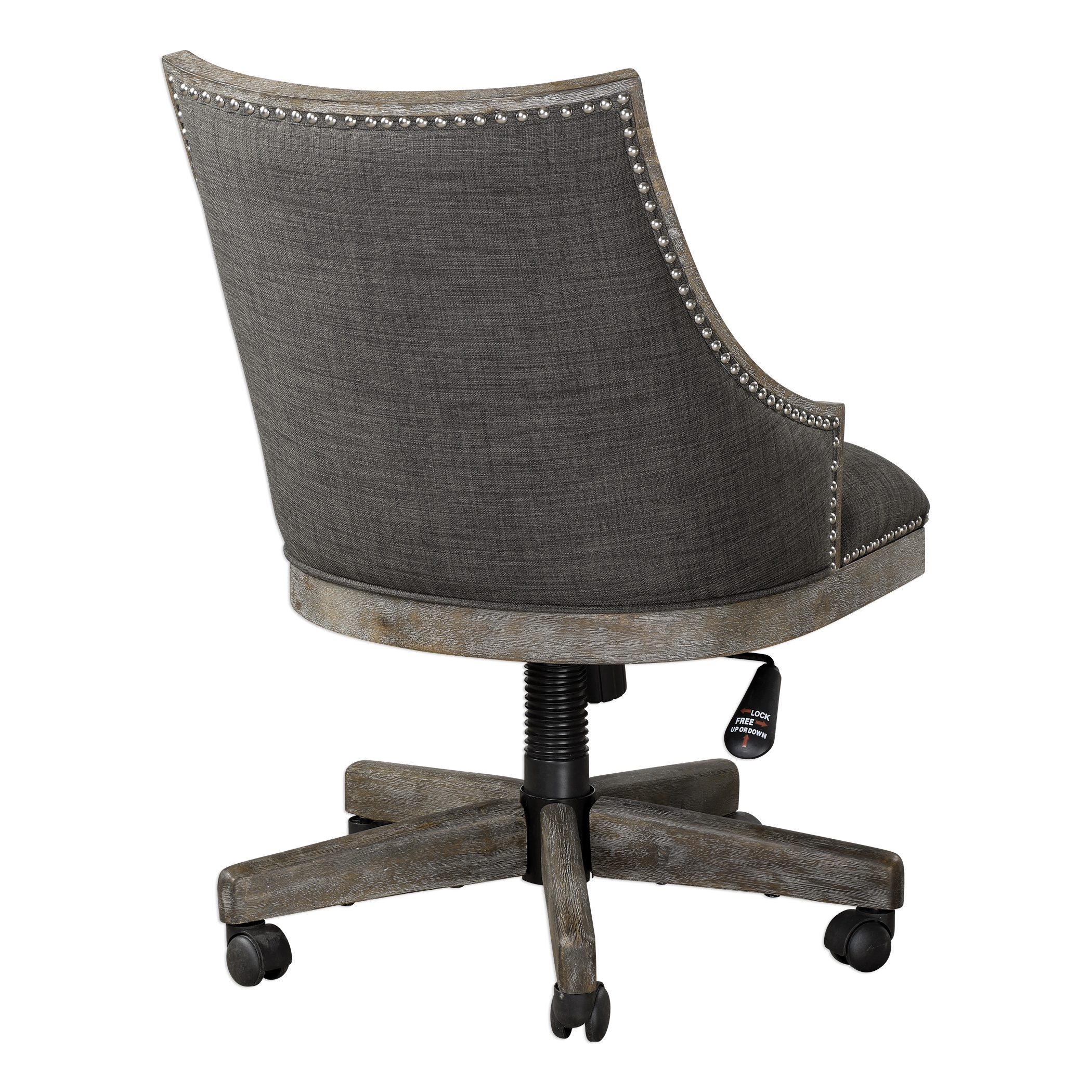 Aidrian Charcoal Desk Chair - Image 5