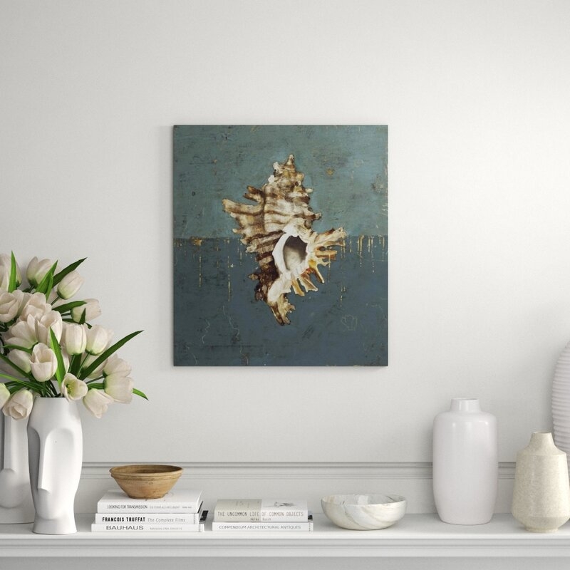 Chelsea Art Studio Seashell D by Sarah Atkinson - Wrapped Canvas Painting - Image 0