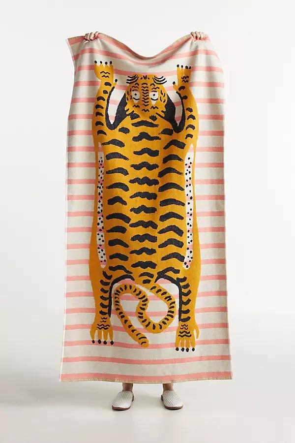 Tiger Cotton Beach Towel - Image 0