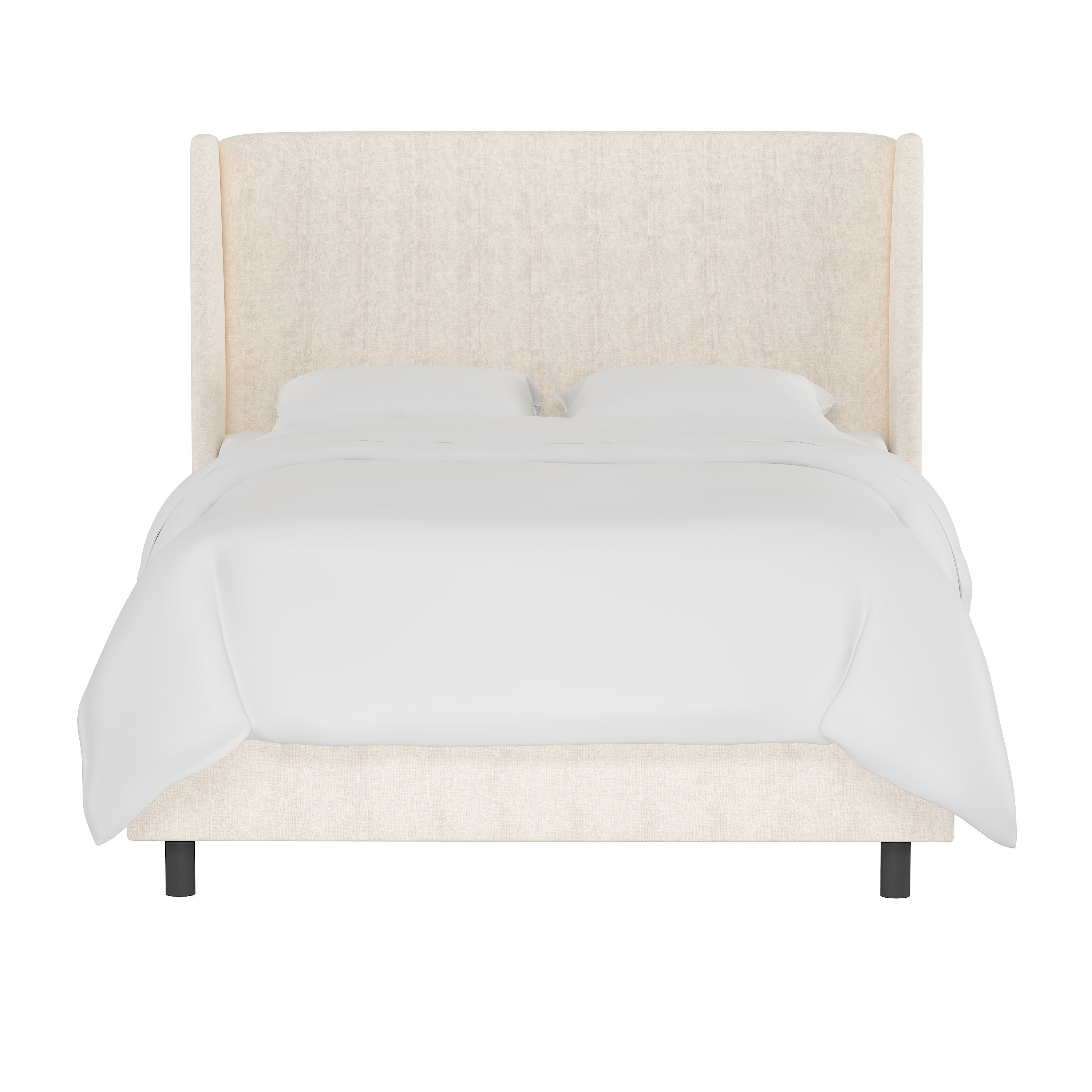 Queen Lawrence Wingback Bed - Image 1