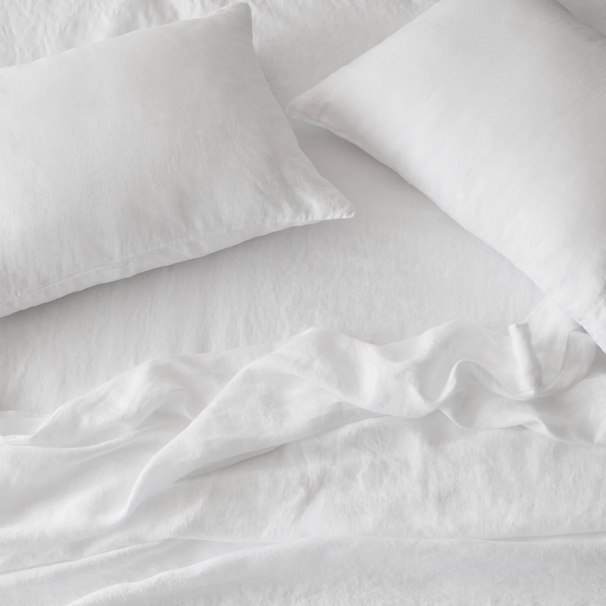 The Citizenry Stonewashed Linen Bed Sheet Set | Queen | Rose - Image 1