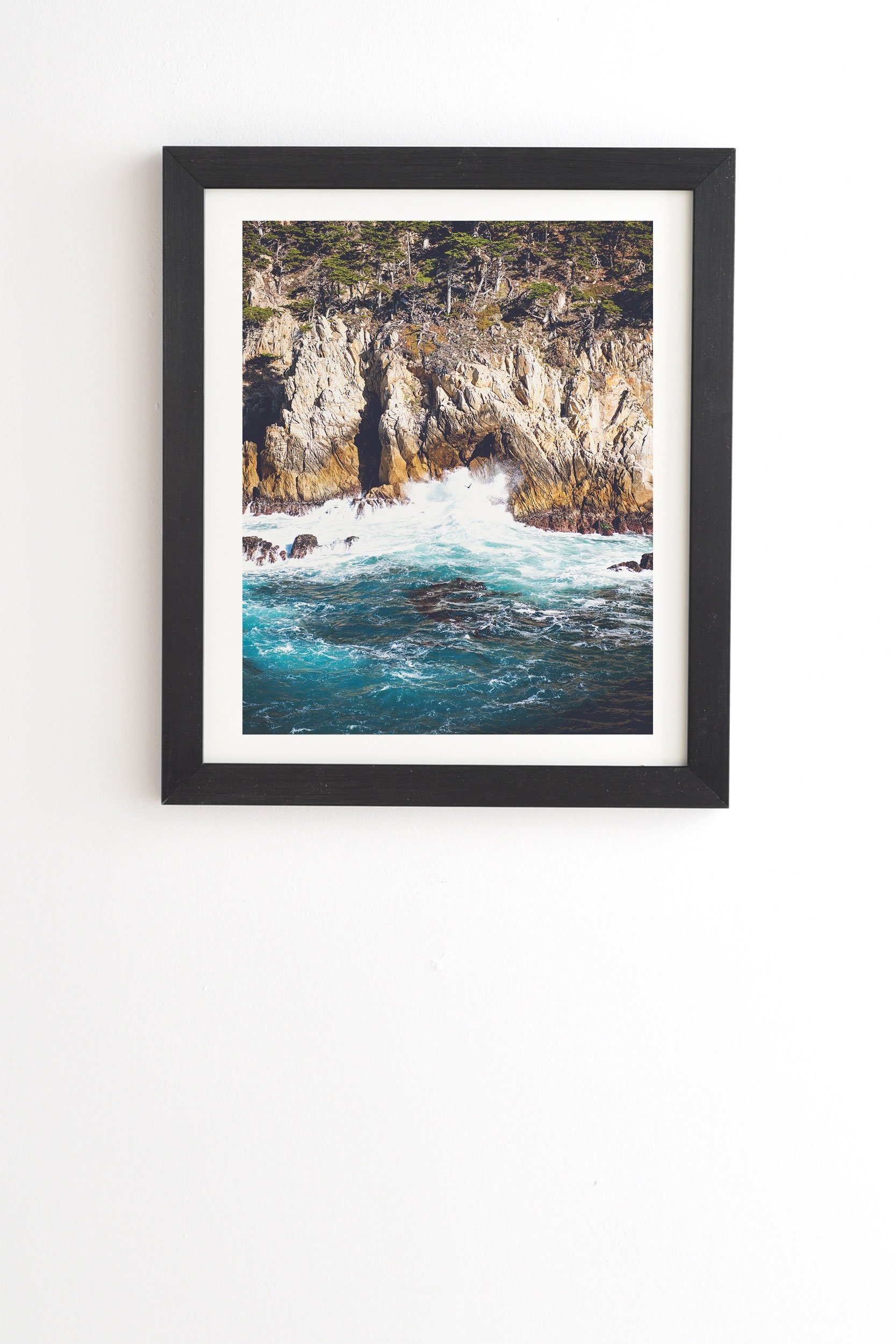 Bree Madden Land Sea Black Framed Wall Art - 30" x 30" - Image 0