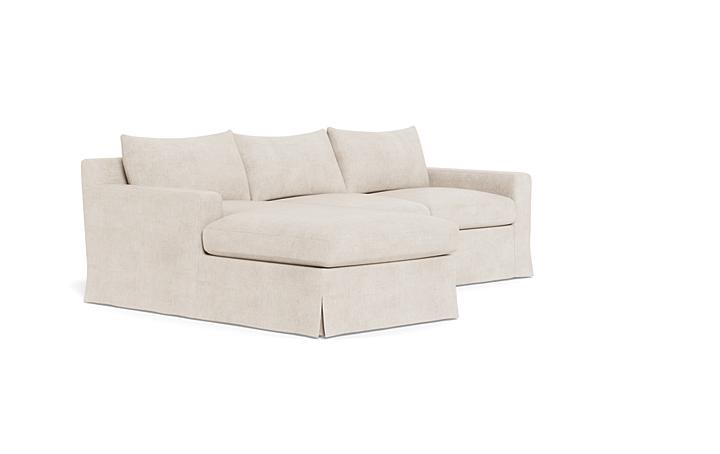Sloan Slipcovered Left Chaise Sectional - Image 1