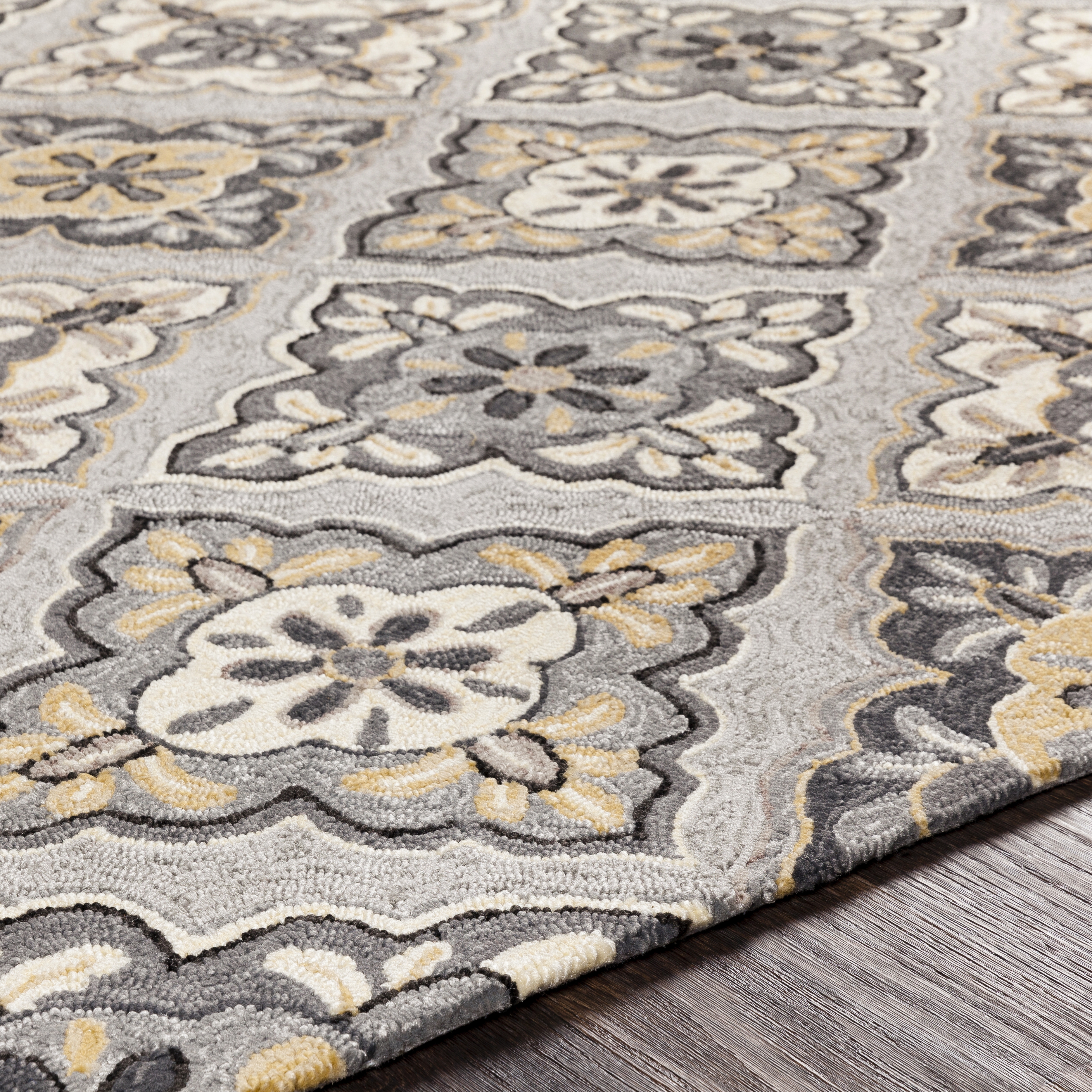 Rain Black Outdoor 3' x 5' Handmade Rug - Image 3