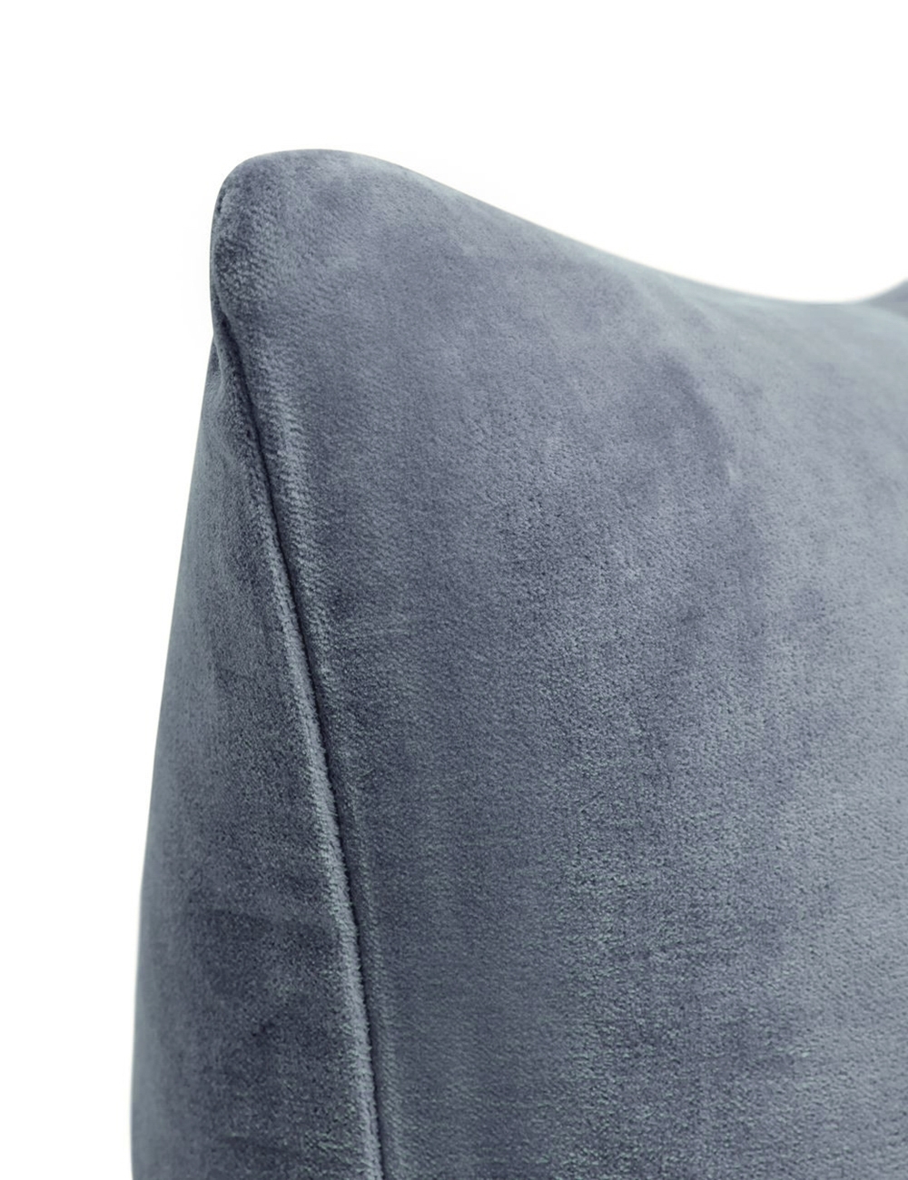 Charlotte Velvet Pillow, Shale Blue - Image 2