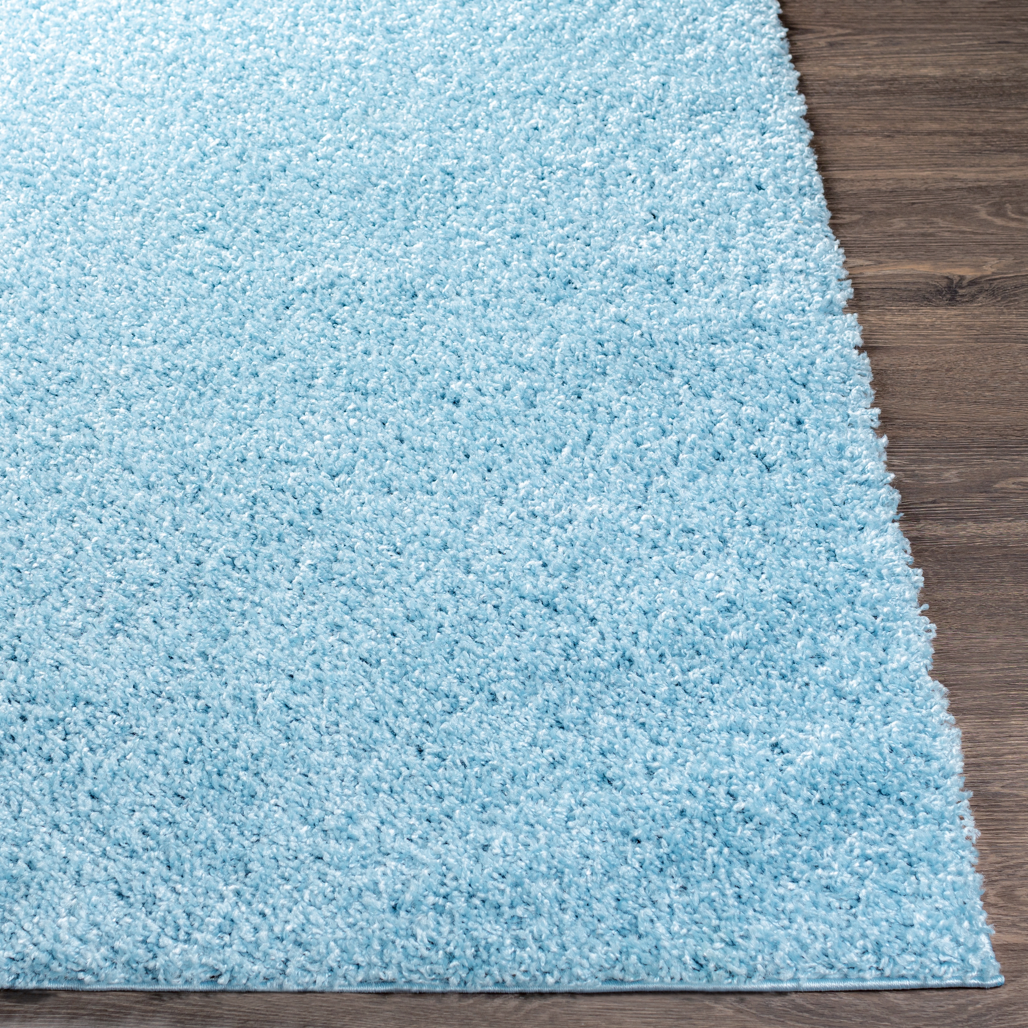 Bliss Shag Blue Indoor 2' x 3' Machine Woven Rug - Image 2