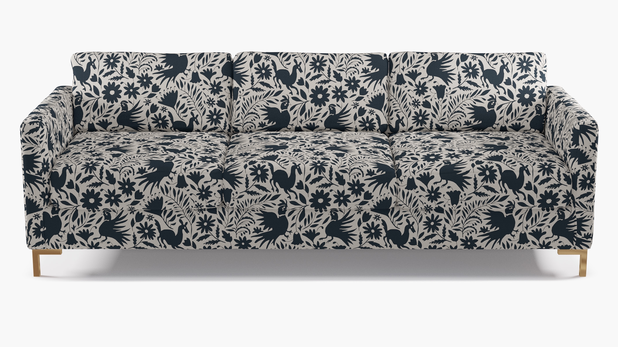 Modern Sofa, Ink Frida, Brass L Leg - Image 0