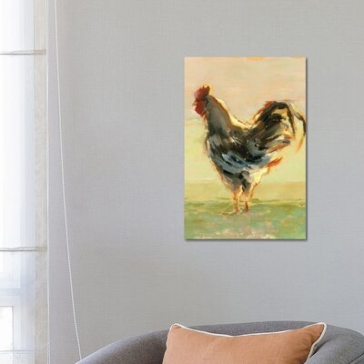 Sunlit Rooster II by Ethan Harper - Wrapped Canvas Painting Print - Image 0
