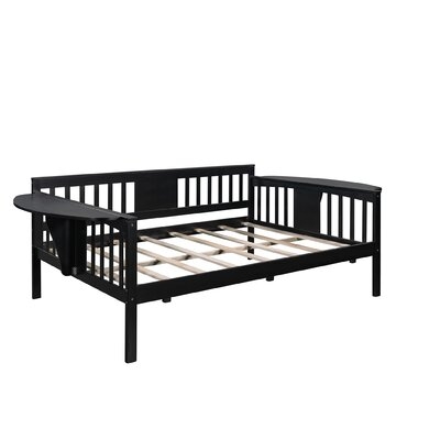 LIAO?Classic Modern Full Size Daybed, Wooden Frame, Suitable For Bedroom/Living Room/Dormitory, Gray - Image 0