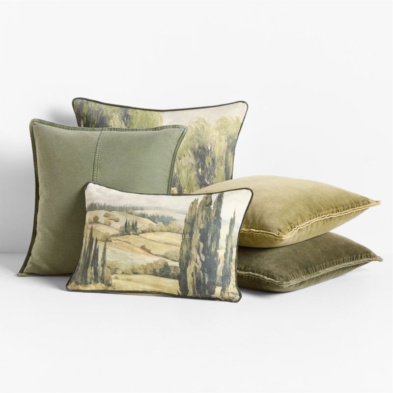 Mojave 23"x23" Throw Pillow with Feather Insert - Image 4