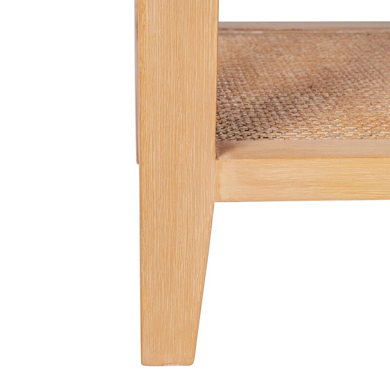 Keira Rattan End Table with Storage - Image 6