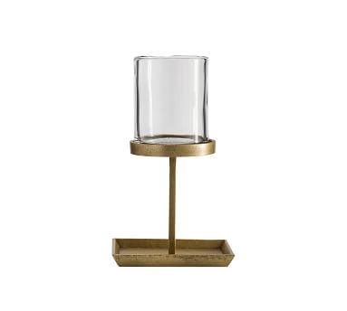Draper Pillar Candleholder, Brass, Large - Image 3