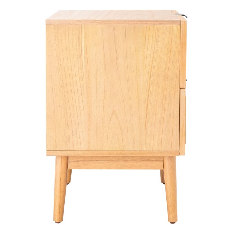 Polina 24.02'' Tall 2-Drawer Nightstand in Natural - Image 13