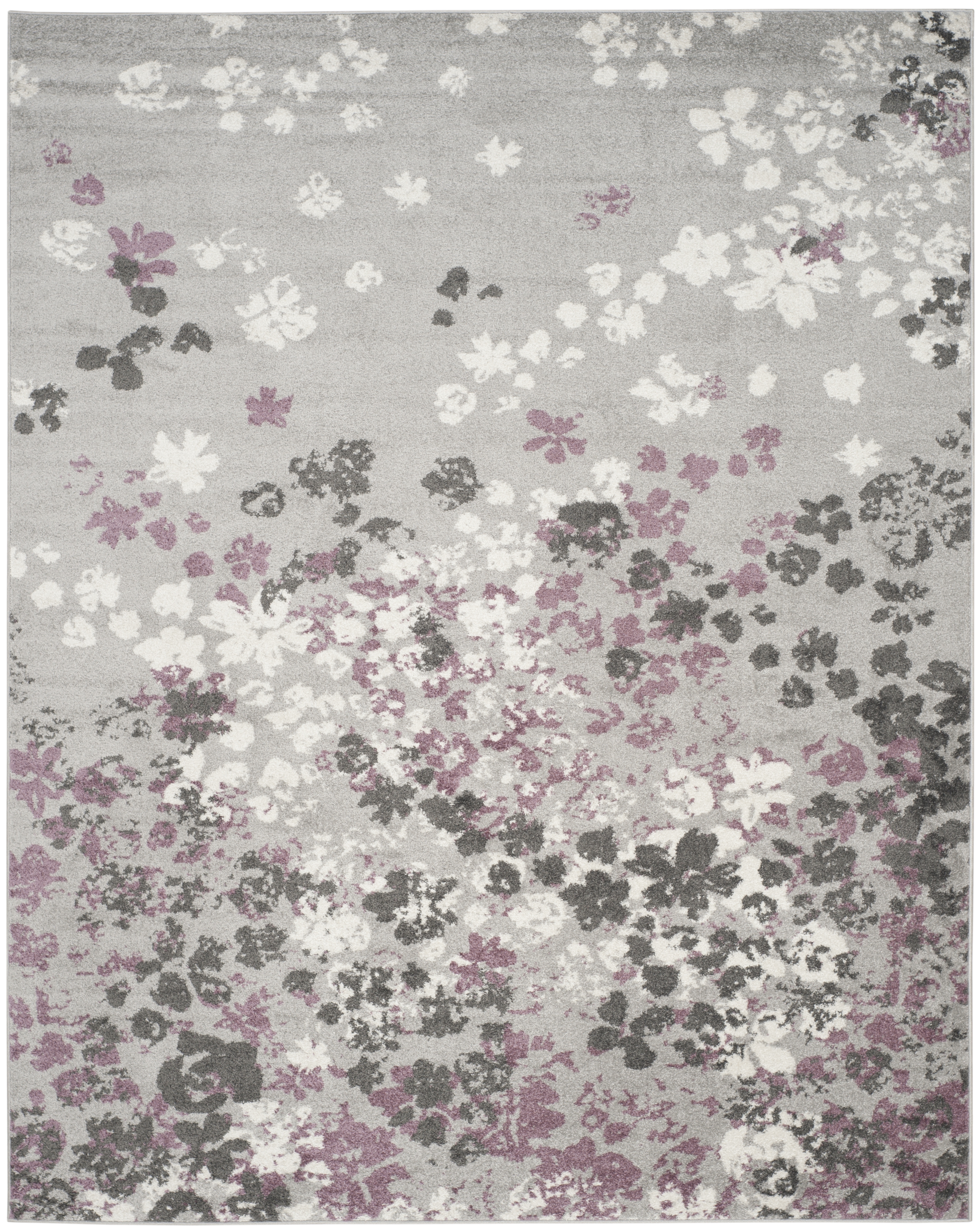 Arlo Home Woven Area Rug, ADR115M, Light Grey/Purple,  10' X 14' - Image 0