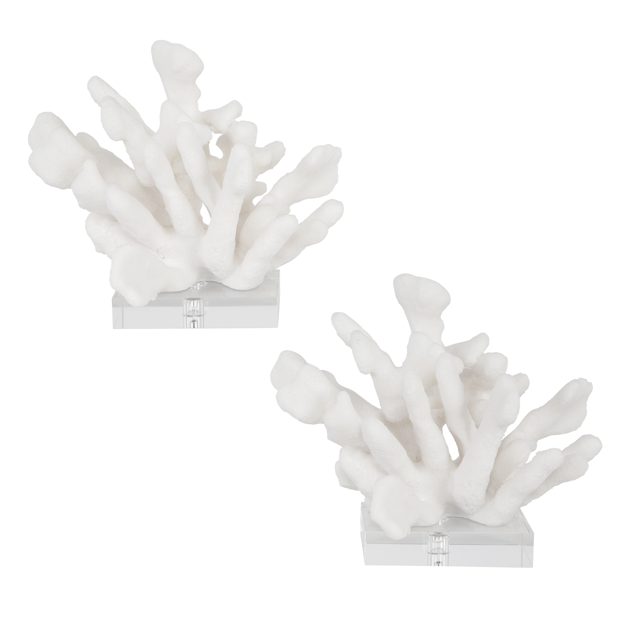 Charbel White Bookends, Set/2 - Image 4