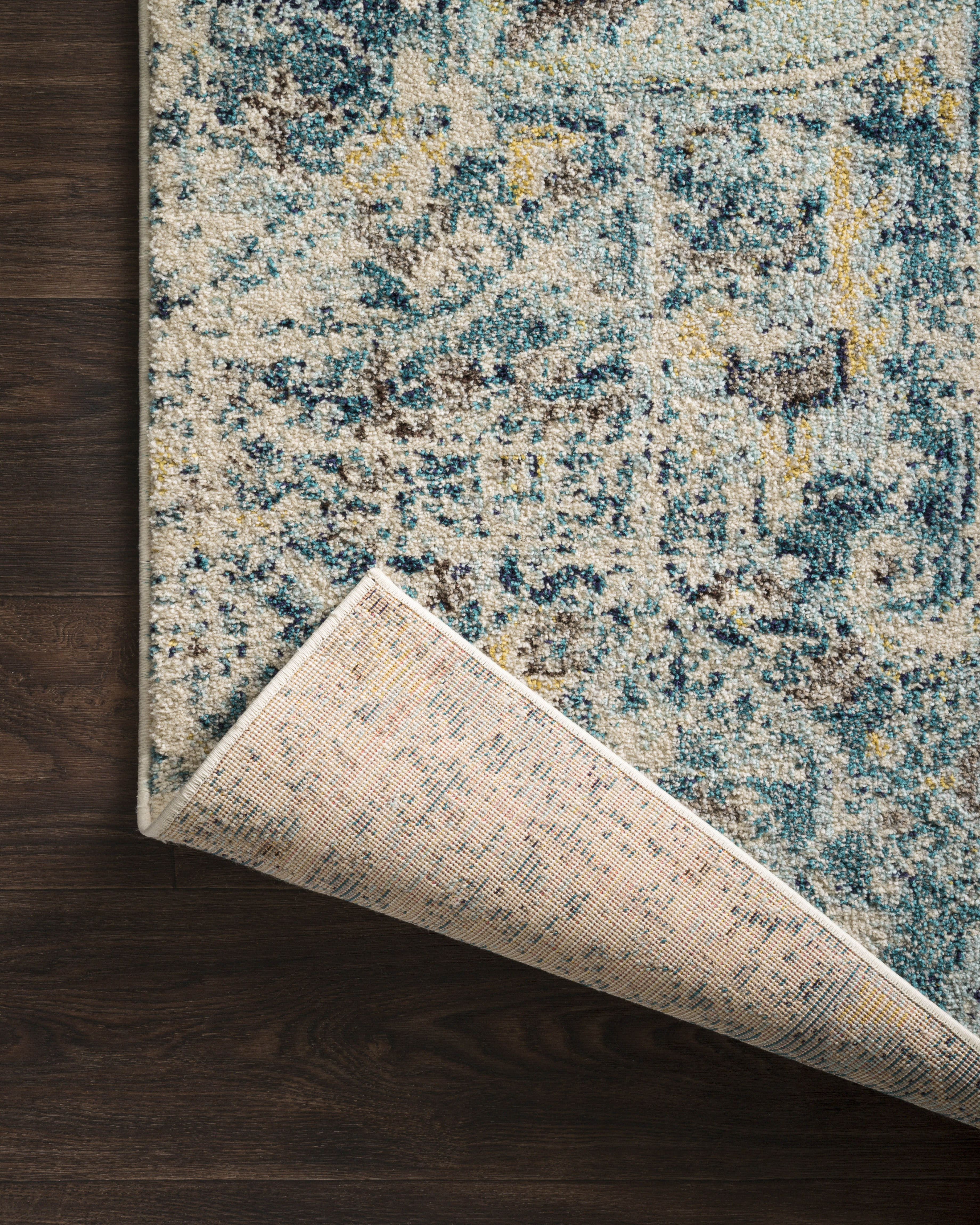 Nadia NN-07 Aqua / Navy 2'-2" x 12' - Image 3