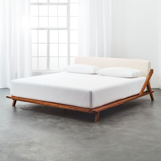Drommen Acacia Wood King Bed - Image 0