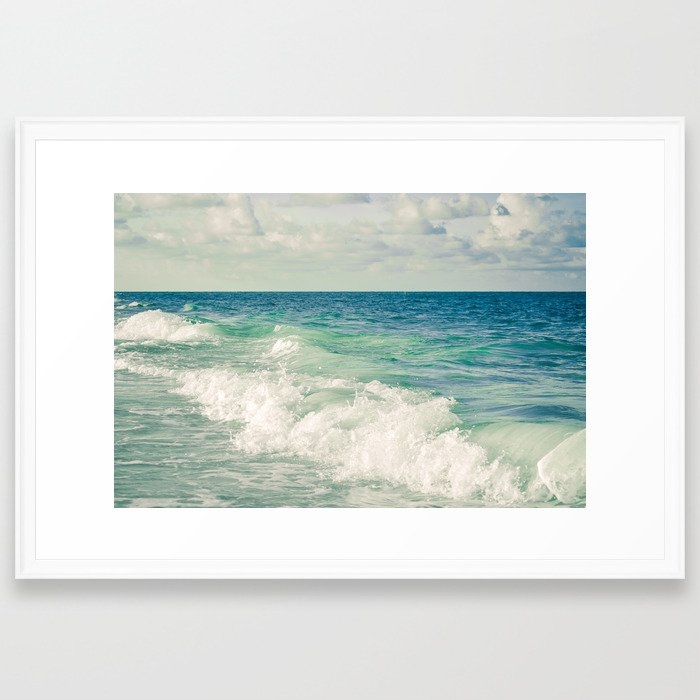 Tropical Beach Bliss Framed Art Print by Olivia Joy St Claire X  Modern Photograp - Scoop White - Large 24" x 36"-26x38 - Image 0