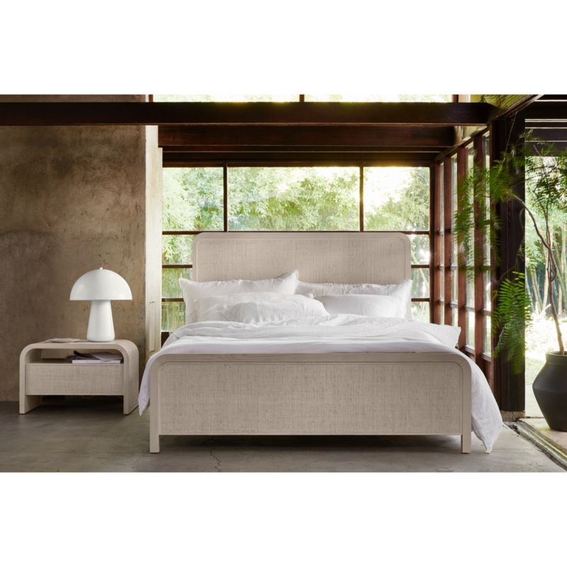 Favorite Washed Organic Cotton White Twin/Twin XL Bed Sheet Set - Image 1