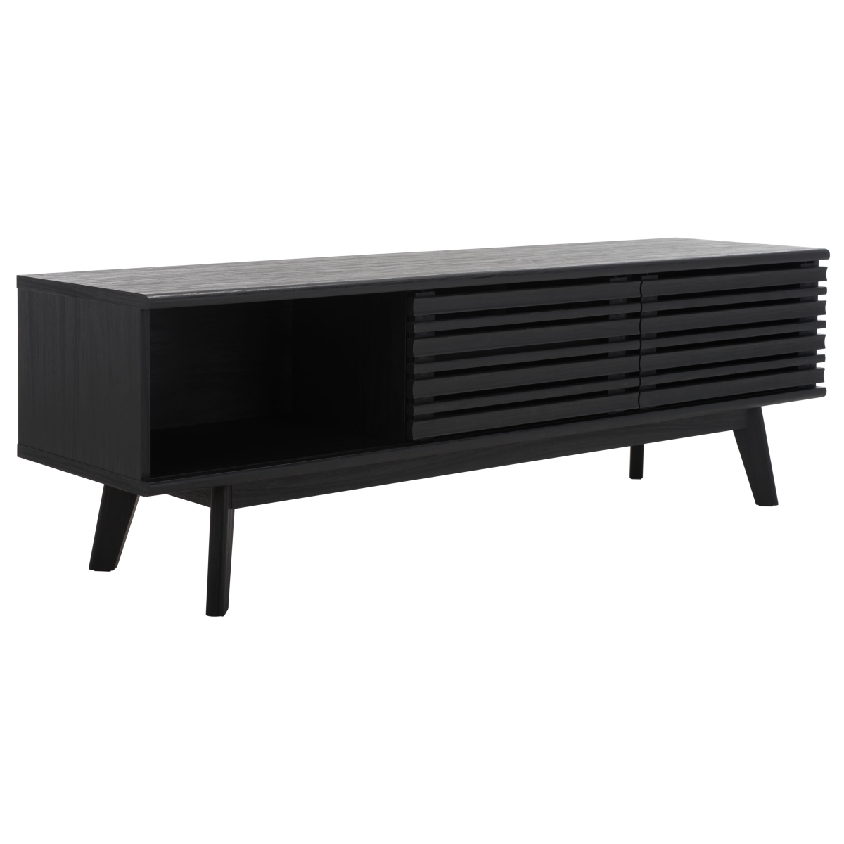 Esma 1 Shelf Media Stand - Black - Safavieh - Image 7