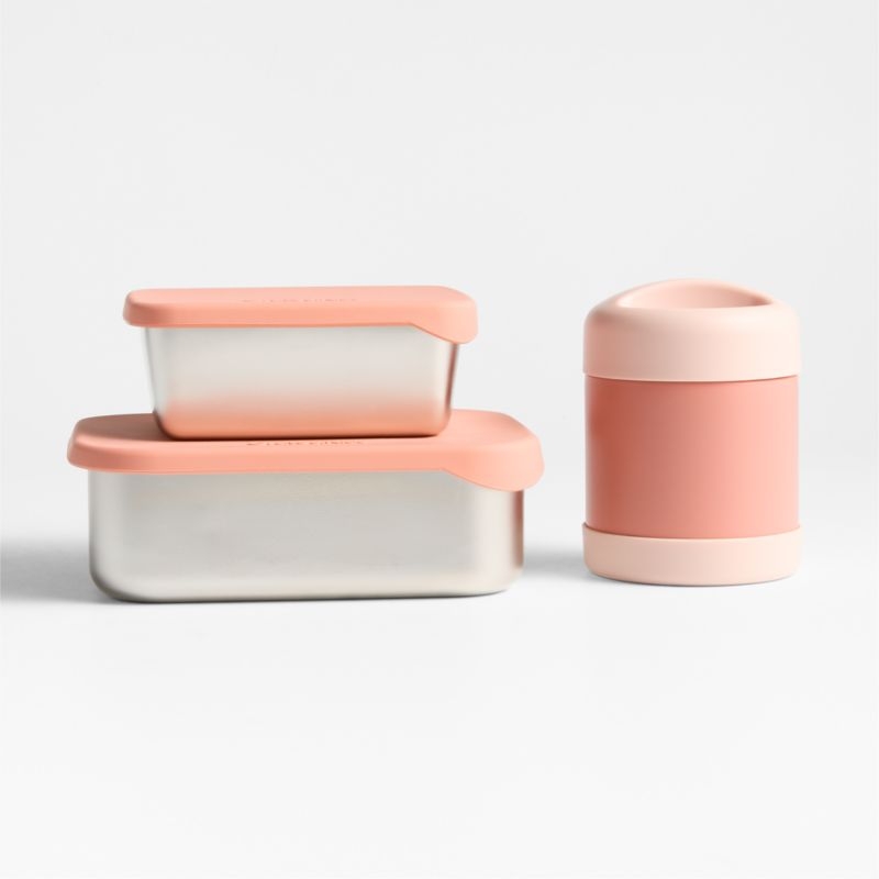 Pink Stainless Steel Small Food Container - Image 1