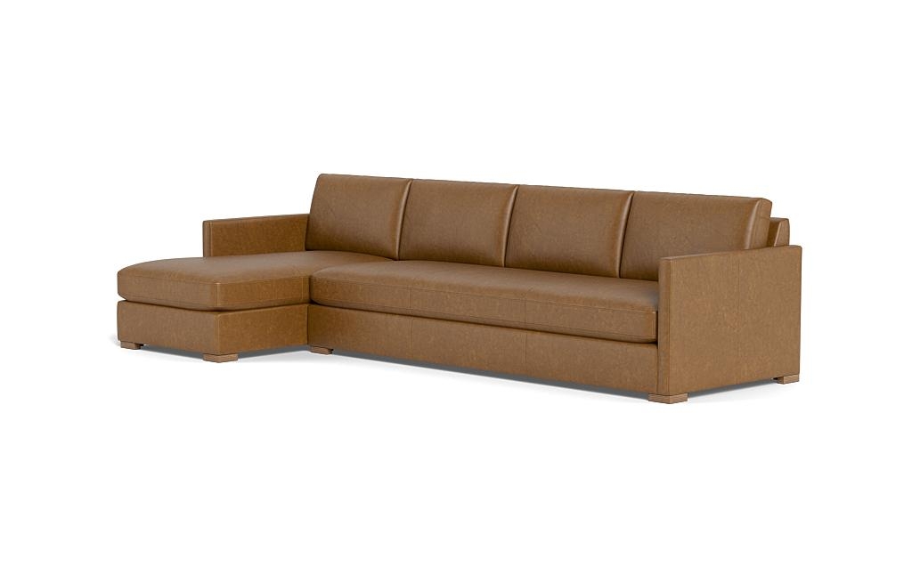 Scarlett Leather 4-Seat Chaise Sectional - Image 2