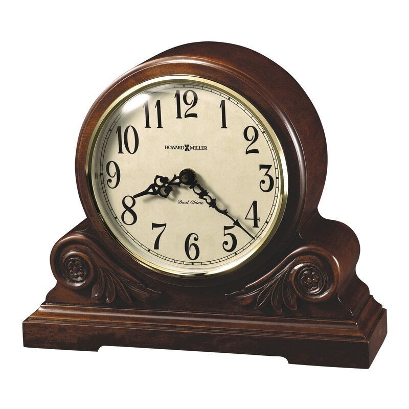 Howard Miller® Desiree Traditional Tabletop Clock in American Cherry - Image 0