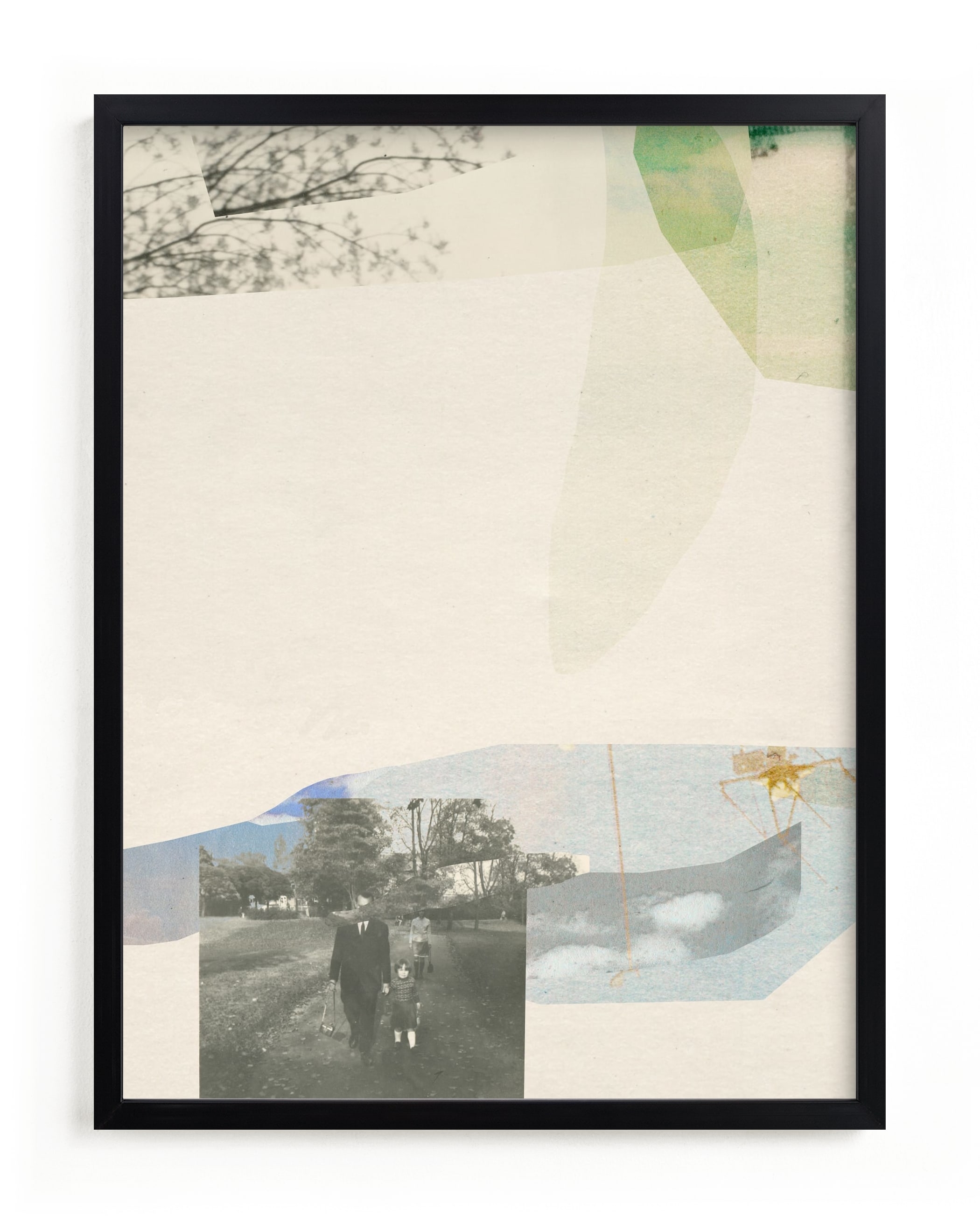 White Collage Limited Edition Fine Art Print 2 - Image 0