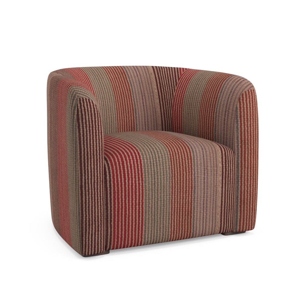 Candy Stripe Frazada Esther Accent Chair by St. Frank | 36"W x 34"D x 30"HSeat - Image 1