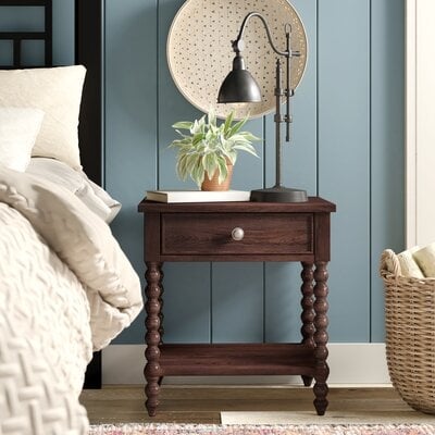 Beckett One Drawer Solid Wood Nightstand - Image 0