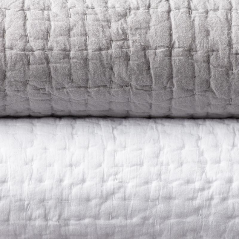 Celeste White Organic Cotton Euro Sham - Image 2