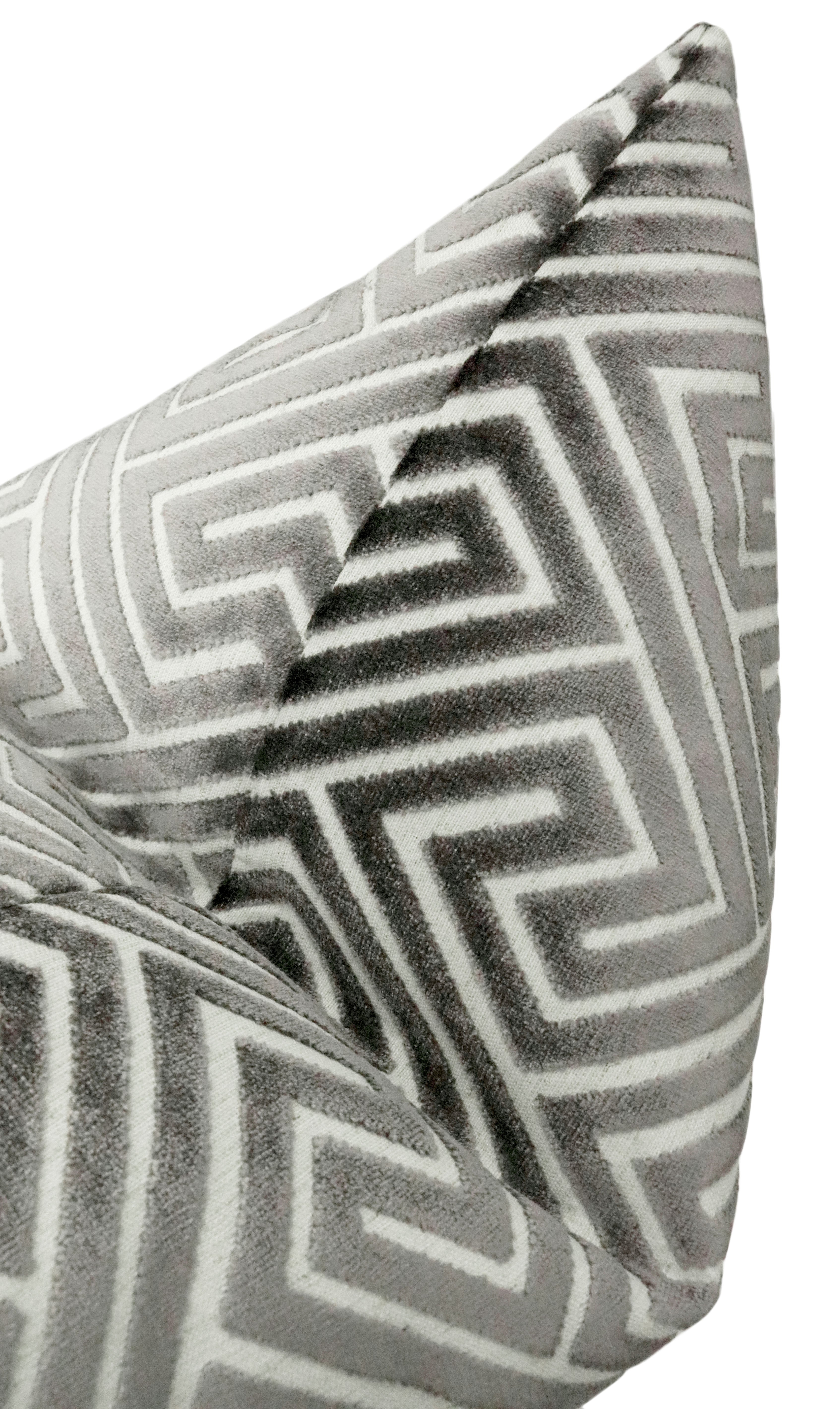 ROMAN CUT VELVET // GRAPHITE - BY THE YARD - Image 2