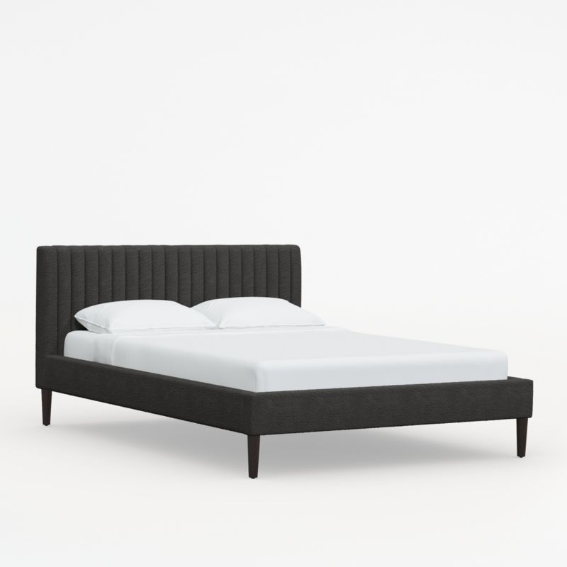 Camilla King Boucle Smoke Channel Bed - Image 1