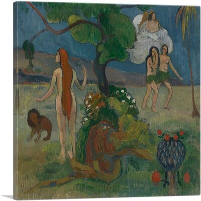 ARTCANVAS Adam And Eve Or Paradise Lost 1890 Canvas Art Print By Paul Gauguin - Image 0