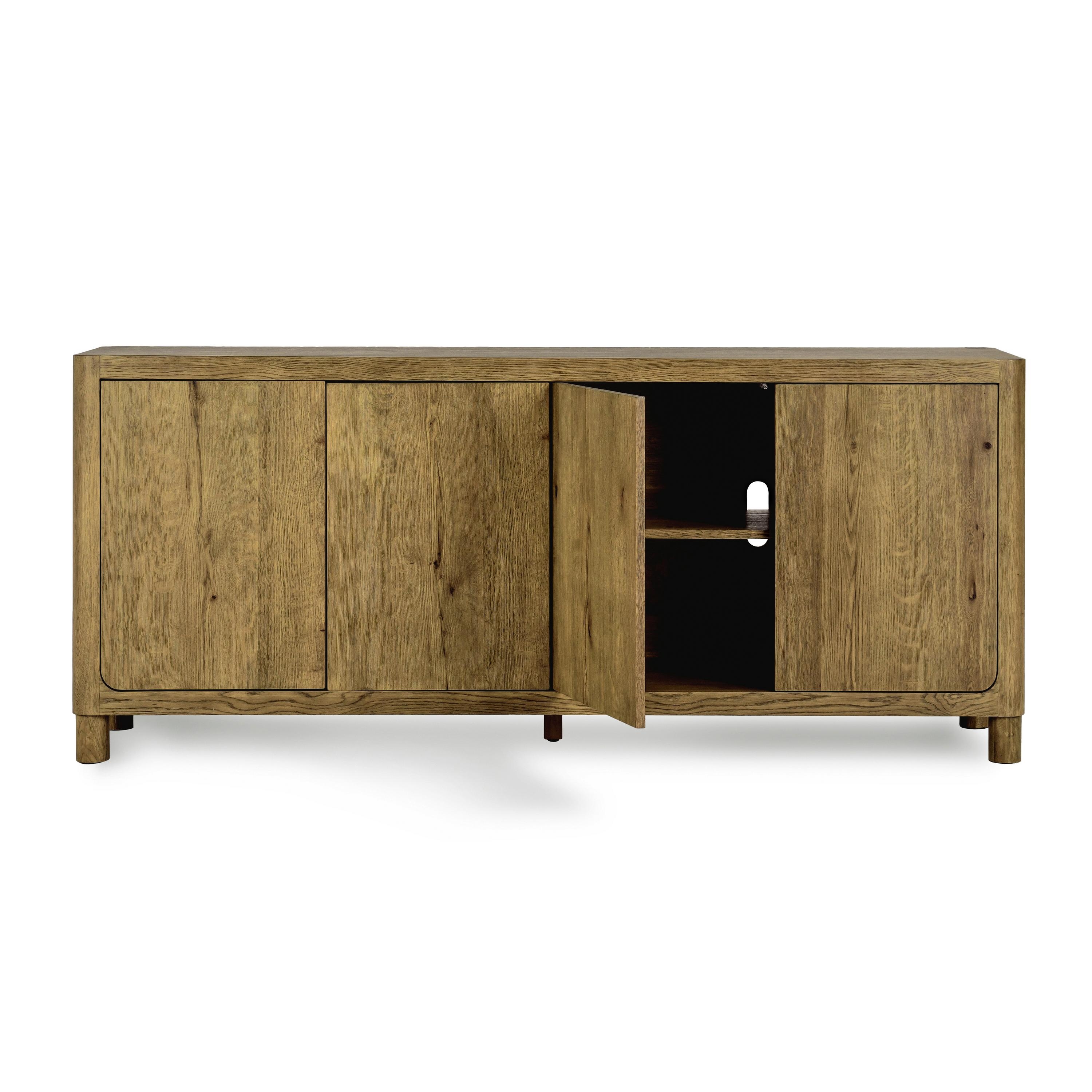 Orlando 4Dr Sideboard Light Brown - Image 3