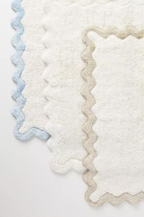 by Anthropologie Scalloped Cotton Bath Mat - Image 0