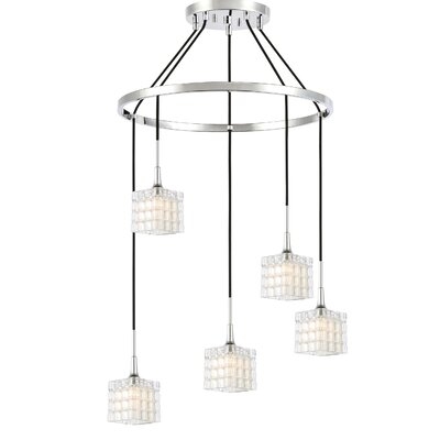 Romona 5 - Light Shaded Tiered Chandelier - Image 0