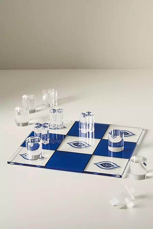 Lucite Tic Tac Toe Board Game - Image 0