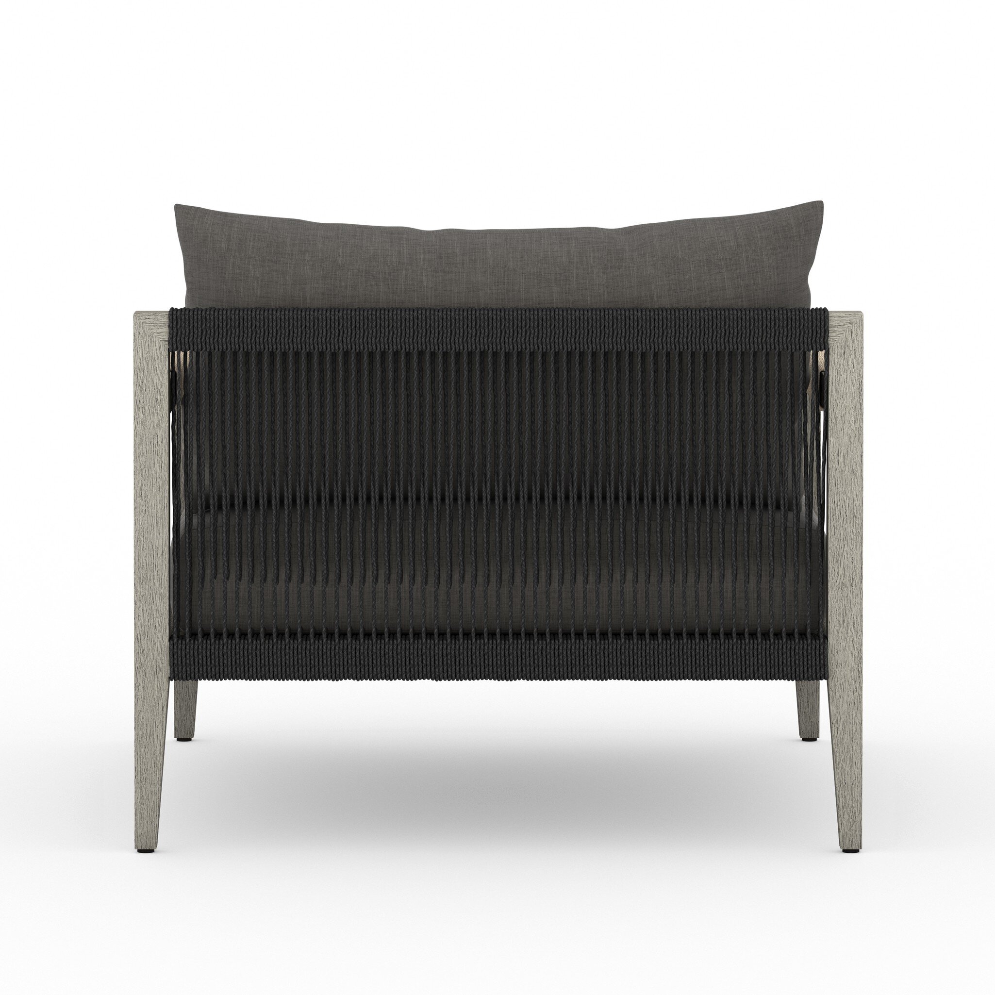 Sherwood Outdoor Chair, Weathered Grey - Venao Charcoal - Image 4