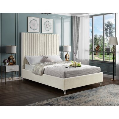 Fuiloro Upholstered Tufted Low Profile Platform Bed - Image 0