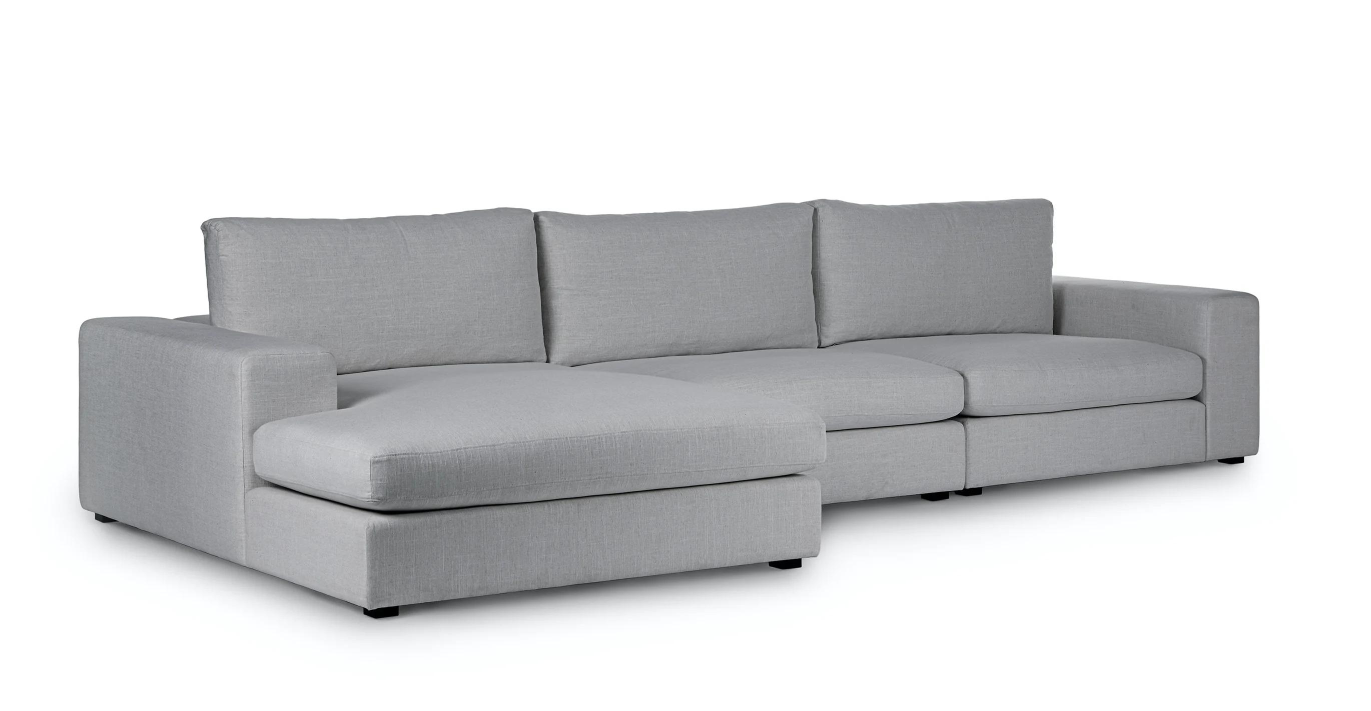 Beta Left Chaise Sectional, Summit Gray - Image 2
