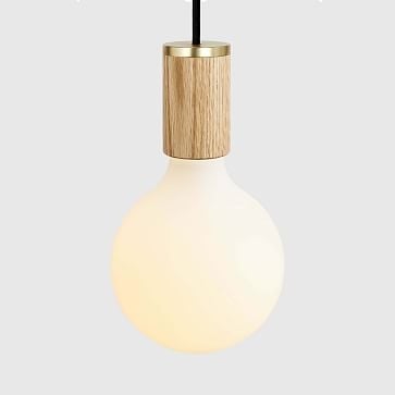 Tala Light Wood Pendant With Porc III Bulb - Image 0