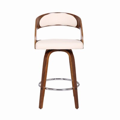 Peral Swivel Solid Wood Counter & Bar Stool - Image 0