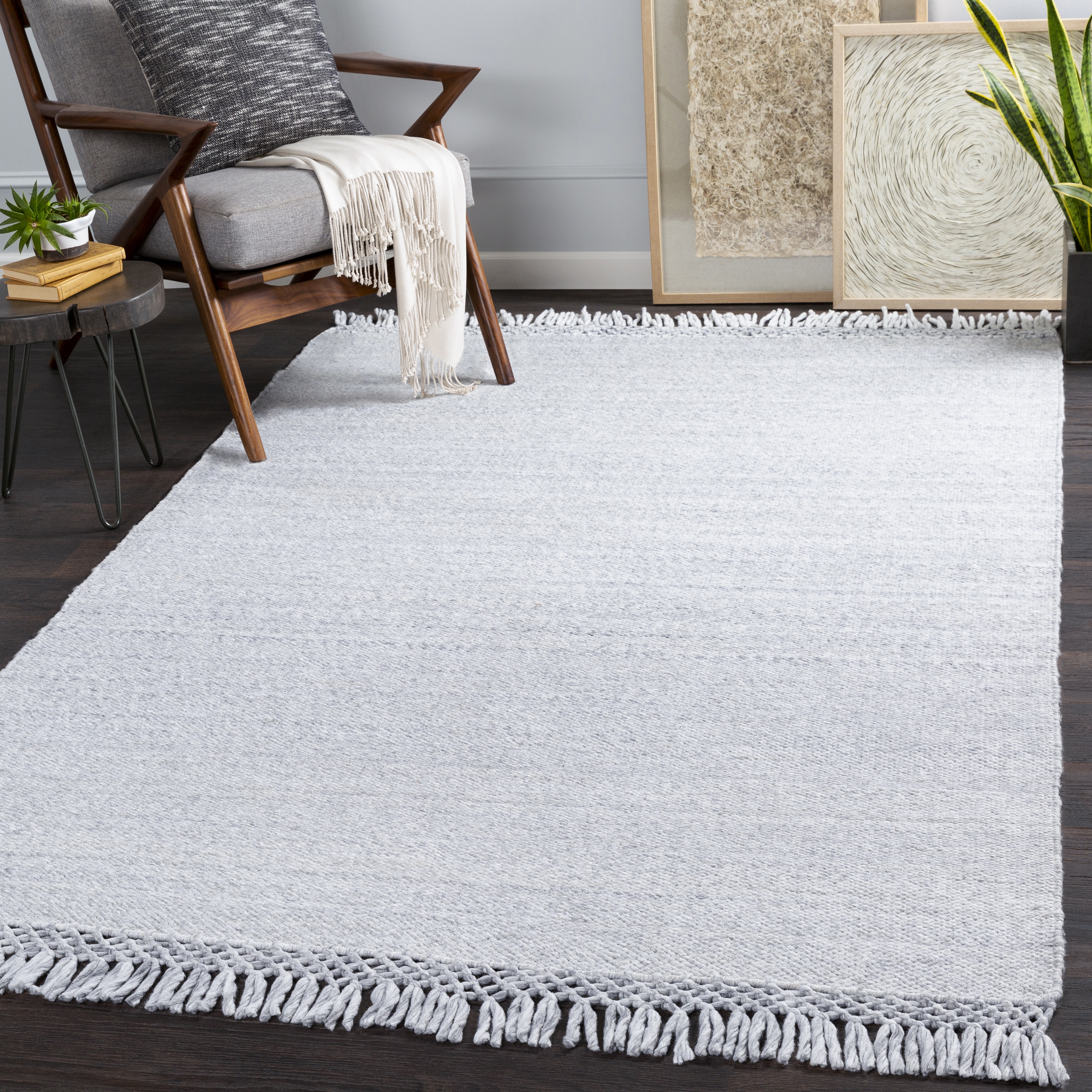 Azalea Gray Indoor 2' x 3' Handmade Rug - Image 1