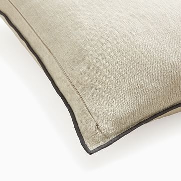 Classic Linen Pillow Cover, 24"x24", Golden Oak, Set of 2 - Image 5