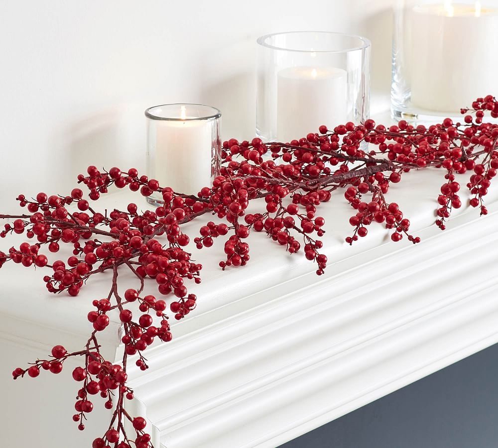 Faux Red Berry Garland, 5' - Image 0